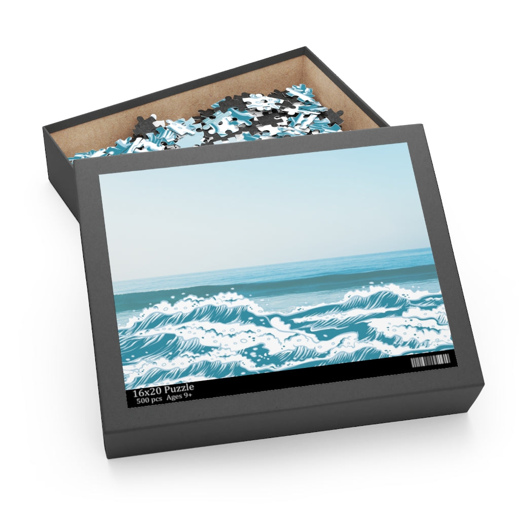 Build your own "Good Box 4 U" - Beach Waves Jigsaw Puzzle 500-Piece